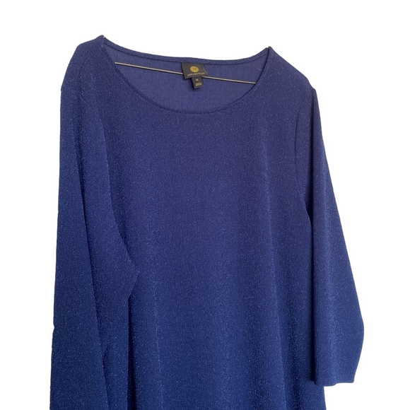 JM Collection Plus Size Sparkly Shirt Size 2X NWT - Picture 2 of 8